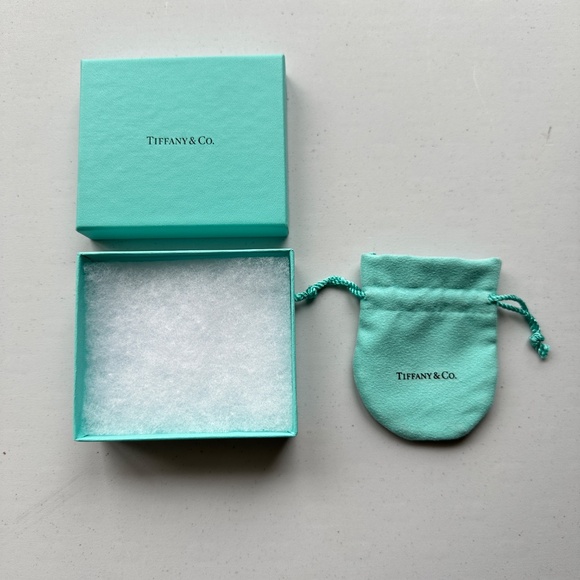 Tiffany & Co. empty box and dust bag pouch packaging earrings bracelet necklace - Picture 2 of 7